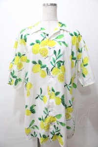 AXES-X / レモンプリントシャツ LL 白 Y-25-08-19-051-AX-BL-SZ-ZY
