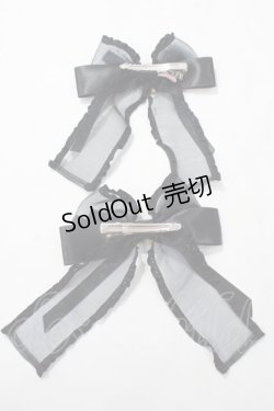 画像2: Angelic Pretty / Sugar DecorationクリップSet  黒 Y-25-08-19-008-AP-ZA-SZ-ZY