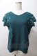 画像1: axes femme / レース袖カットT M グリーン Y-25-08-19-059-AX-TO-SZ-ZY (1)