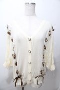 axes femme / レースアップサマーニットカーディガン M 生成り Y-25-08-19-060-AX-TO-SZ-ZY
