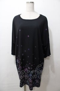ankoROCK / 病みかわいいバラバラTシャツ  黒 Y-25-08-19-067-PU-TO-SZ-ZY