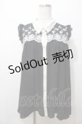 axes femme / 切り替えノースリトップス M 黒 Y-25-08-19-071-AX-TO-SZ-ZY