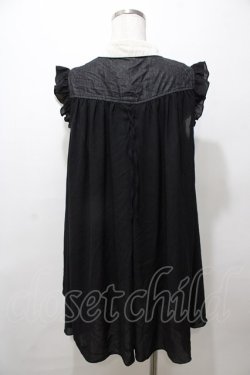 画像2: axes femme / 切り替えノースリトップス M 黒 Y-25-08-19-071-AX-TO-SZ-ZY
