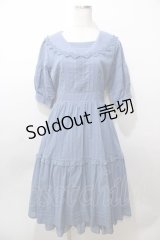 axes femme POETIQUE / コットンドーリーワンピース M サックス Y-25-08-19-072-AX-OP-SZ-ZY