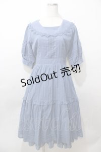 axes femme POETIQUE / コットンドーリーワンピース M サックス Y-25-08-19-072-AX-OP-SZ-ZY