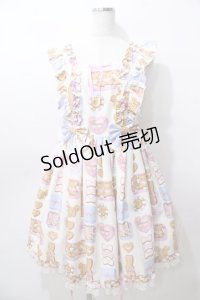 Angelic Pretty / Sweet Cookie Boxジャンパースカート  アイボリー Y-25-08-19-075-AP-OP-SZ-ZY