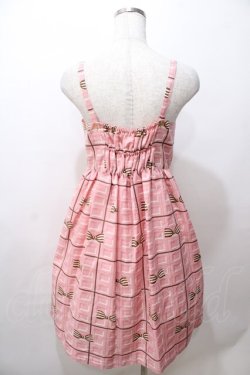 画像2: Emily Temple cute / 板チョコキャミソールワンピース  ピンク Y-25-08-19-079-ET-OP-SZ-ZY