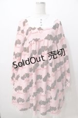 Emily Temple cute / LOVE チョコワンピース  ピンク Y-25-08-19-082-ET-OP-SZ-ZY