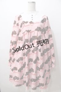 Emily Temple cute / LOVE チョコワンピース  ピンク Y-25-08-19-082-ET-OP-SZ-ZY