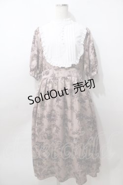 画像1: m petit by misako / AM*トワルドジュイワンピース  ピンク Y-25-08-19-083-LO-OP-SZ-ZT248