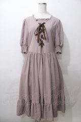 m petit by misako / AMレースアップワンピース  ピンク Y-25-08-19-085-LO-OP-SZ-ZY