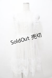 FLC / 星名桜子 hsチュールエプロンジャンスカ L 淡白 Y-25-08-19-092-LO-OP-SZ-ZY