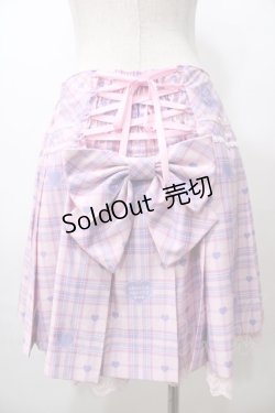 画像2: Angelic Pretty / Sprinkle Heart Tartanスカート  ピンク Y-25-08-19-094-AP-SK-SZ-ZY