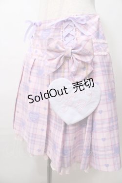画像4: Angelic Pretty / Sprinkle Heart Tartanスカート  ピンク Y-25-08-19-094-AP-SK-SZ-ZY