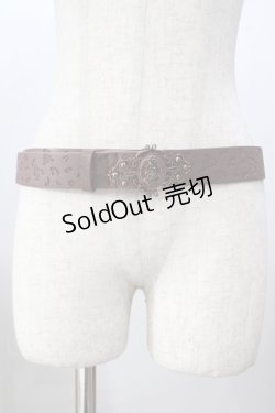 画像1: axes femme / カメオ風バックルギボシベルト 茶 Y-25-08-19-015-AX-ZA-SZ-ZT433