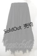 Juliette et Justine / Petale de rose Skirt  ブラック Y-25-08-19-099-CL-SK-SZ-ZY