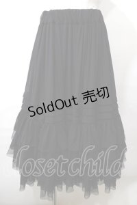 Juliette et Justine / Petale de rose Skirt  ブラック Y-25-08-19-099-CL-SK-SZ-ZY