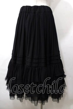 画像2: Juliette et Justine / Petale de rose Skirt  ブラック Y-25-08-19-099-CL-SK-SZ-ZY