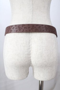 画像2: axes femme / カメオ風バックルギボシベルト  茶 Y-25-08-19-015-AX-ZA-SZ-ZY