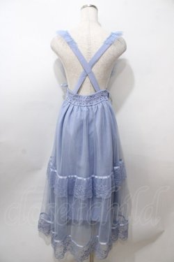 画像2: axes femme POETIQUE / チュールフリルサス付スカート M サックス Y-25-08-19-104-AX-SK-SZ-ZY