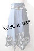axes femme / パッチワークスカート M 青 Y-25-08-19-106-AX-SK-SZ-ZY