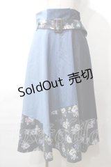 axes femme / パッチワークスカート M 青 Y-25-08-19-106-AX-SK-SZ-ZY