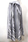 axes femme / マルチストライプスカート M サックス Y-25-08-19-107-AX-SK-SZ-ZY