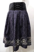 axes femme / Disneyダークオーナメント柄スカート M パープル Y-25-08-19-109-AX-SK-SZ-ZY