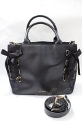 m petit by misako / AMレースアップ2WAY  黒 Y-25-08-19-021-LO-BG-SZ-ZY