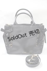 m petit by misako / AMレースアップ2WAY  黒 Y-25-08-19-021-LO-BG-SZ-ZY