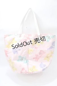 BABY,THE STARS SHINE BRIGHT / Dancing BABY Bear柄トートBAG  ピンク Y-25-08-19-024-BA-BG-SZ-ZY