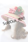 SWIMMER / いちごの麦わらハット  赤 Y-25-08-19-029-EL-AC-SZ-ZY