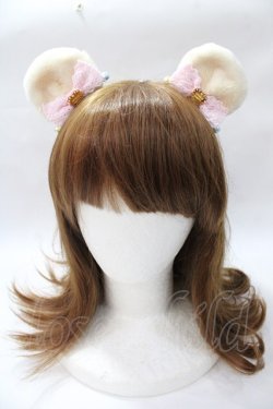 画像1: Angelic Pretty / Sweetくまみみクリップ  ピンク Y-25-08-19-032-AP-AC-SZ-ZY