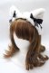 画像1: Angelic Pretty / Milk Catヘッドドレス  黒 Y-25-08-19-034-AP-AC-SZ-ZY (1)