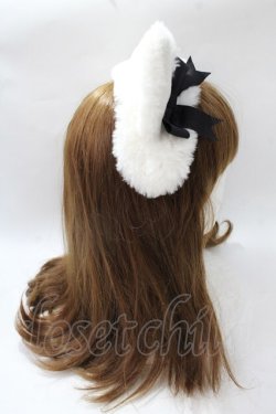 画像3: Angelic Pretty / Milk Catヘッドドレス  黒 Y-25-08-19-034-AP-AC-SZ-ZY