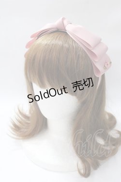 画像1: m petit by misako / NINA'sコラボ AM*NIリボンカチューシャ  ピンク Y-25-08-19-036-LO-AC-SZ-ZT433