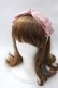 画像1: m petit by misako / NINA'sコラボ AM*NIリボンカチューシャ  ピンク Y-25-08-19-036-LO-AC-SZ-ZY (1)