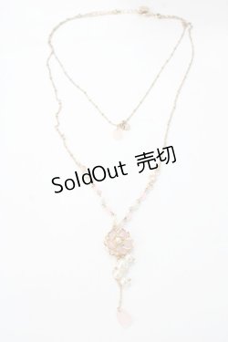 画像2: axes femme / 桜モチーフネックレス  ゴールド Y-25-08-23-006-AX-AC-SZ-ZY