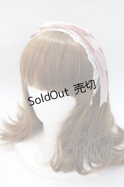 画像1: axes femme kawaii / レースリボンカチューシャ  ピンク Y-25-08-23-044-AX-AC-SZ-ZT487-F003