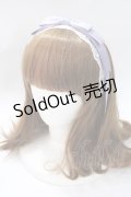 axes femme kawaii / レースリボンカチューシャ  ラベンダー Y-25-08-23-045-AX-AC-SZ-ZY