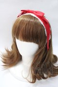 axes femme kawaii / レースリボンカチューシャ  黒 Y-25-08-23-046-AX-AC-SZ-ZY