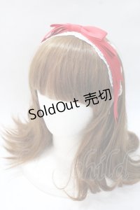 axes femme kawaii / レースリボンカチューシャ  黒 Y-25-08-23-046-AX-AC-SZ-ZY