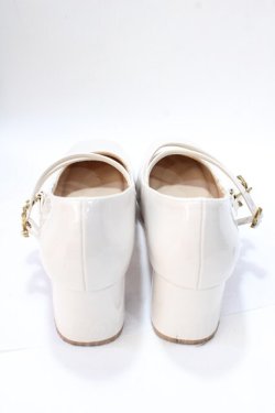 画像3: axes femme / ダブルストラップパンプス M 生成り Y-25-08-23-048-AX-SH-SZ-ZY