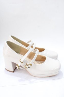 画像4: axes femme / ダブルストラップパンプス M 生成り Y-25-08-23-048-AX-SH-SZ-ZY