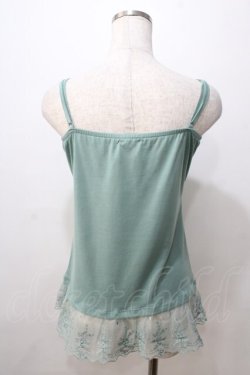 画像2: axes femme / フラワーレースキャミ  ミント Y-25-08-23-050-AX-TO-SZ-ZY
