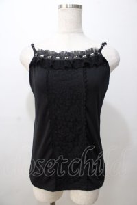 axes femme / バラレースキャミ  黒 Y-25-08-23-052-AX-TO-SZ-ZY