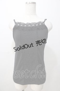 画像1: axes femme / バラレースキャミ  黒 Y-25-08-23-052-AX-TO-SZ-ZI
