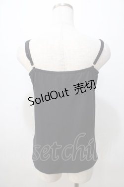 画像2: axes femme / バラレースキャミ  黒 Y-25-08-23-052-AX-TO-SZ-ZI