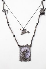 axes femme POETIQUE / ナイトメアー・ビフォア・クリスマス ネックレス  黒 Y-25-08-23-008-AX-AC-SZ-ZY