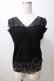 画像1: axes femme / カップ付き総レースタンク  黒 Y-25-08-23-054-AX-TO-SZ-ZY (1)